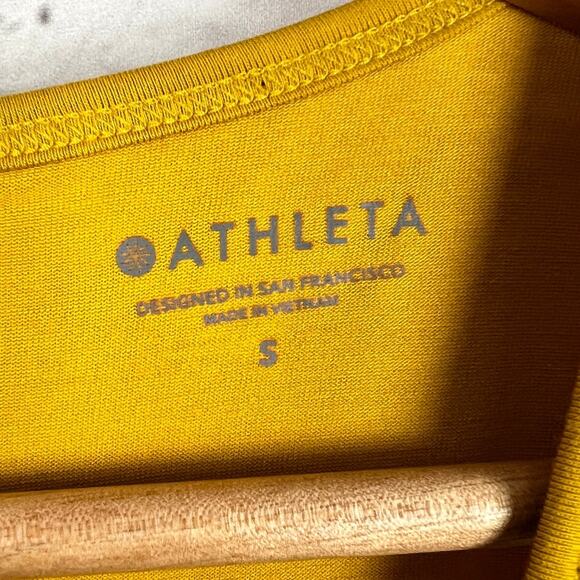 ATHLETA Women's S Earthen Ochre Essence Vital Tie Open Back Yoga Athleisure Tank - Picture 6 of 11